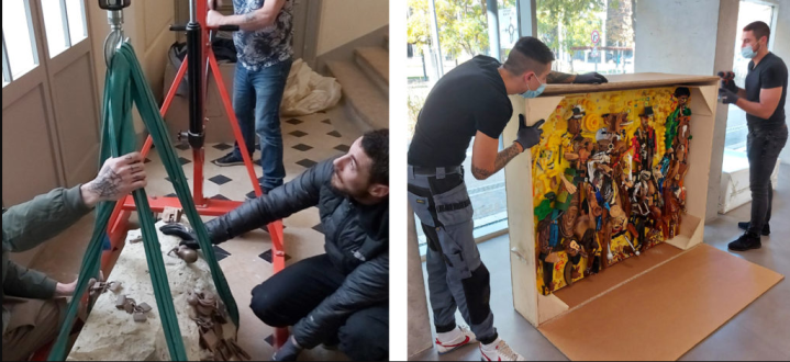 <p>Emballage d'œuvres d'art, Sud de la France</p>