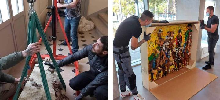 Emballage sur mesure d'objets d'art Paris