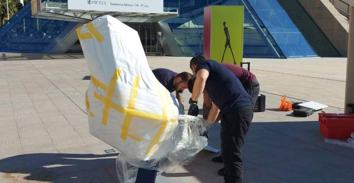 Emballage d'objets d'art pour le transport Paris